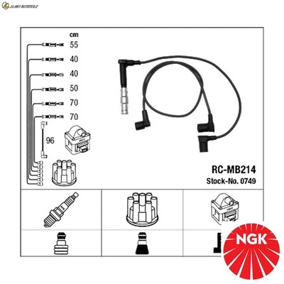 ZÜNDLEITUNGSSATZ 0749 FÜR MERCEDES-BENZ 124/Convertible/T-Model/Break SL 6cyl - Image 1 of 4