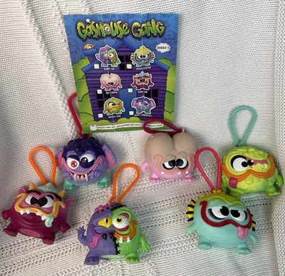 GASHOUSE GANG Serie 1 Clip On Lote JUEGO COMPLETO de 6 Sonidos Brutos Funko *LEER* Foto 1 de 4