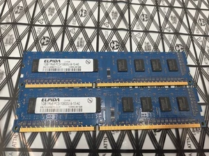 2GB Elpida DDR3 1333MHz RAM Memory - 2x 1GB Sticks - PC3-10600U-9-10-A0 - Picture 1 of 2