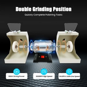 Jewelry Polisher Buffer Polishing Machine, Dental Lab Lathe Polishing Polisher - Picture 1 of 10