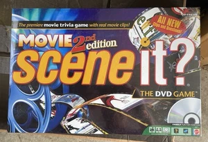 Mattel Scene It Game Movie 2nd Edition Trivia Real Movie Clips DVD Sealed New - Picture 1 of 8