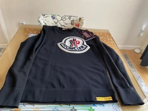 MONCLER (GENIUS)1952  / EXTRA LARGE EMBROIDERED LOGO PATCH SWEATSHIRT (NEW) - Picture 1 of 13