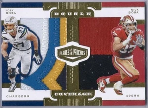 2019 Panini Plates & Patches Joey Bosa Nick Bosa DUAL PATCH Double Coverage /99 - Picture 1 of 2