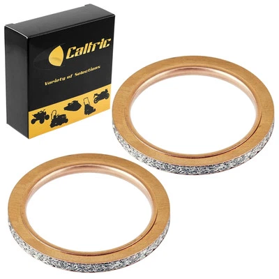 Junta de culata de tubo de silenciador de escape 2 para Yamaha Virago 1100 XV1100 1986 1987-1999 Foto 1 de 4