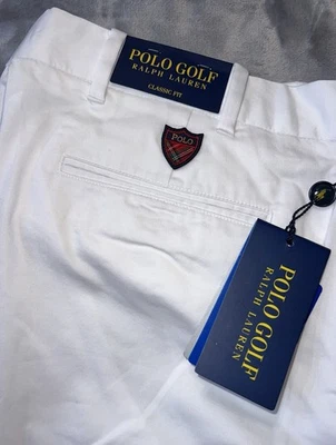 Мужские шорты Polo Golf Ralph Lauren 36 белый классический крой эластичная деревенская клюшка - Изображение 1 из 4