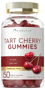 Carlyle Tart Cherry Gummies | 2000Mg | 150 Count | Cherry Flavor | Vegan, Non-Gm - Picture 1 of 8