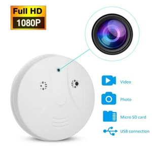 1080P Camera Smoking Detector Video Recorder HD Nanny Cam Motion Detection Cam - Picture 1 of 15