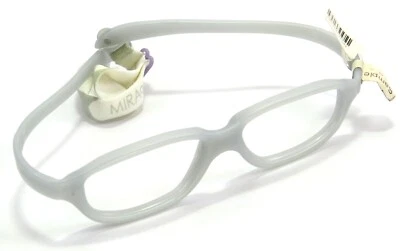MiraFlex Nicki 48 001 Light Gray Kids Unisex Glasses Frames w/Strap 48-17-13 SK - Image 1 of 4