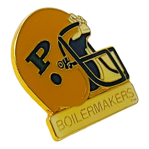 Vintage Purdue Boilermakers Football Helmet Lapel Hat Pin Cover