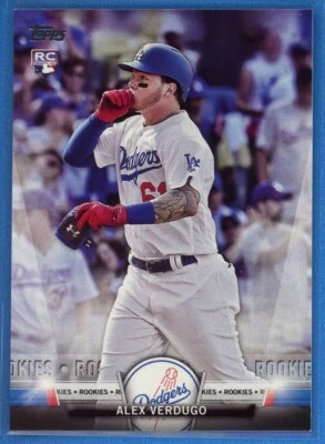 2018 Topps Series 1 Salute Rookies #TS-80 Alex Verdugo Dodgers Rookie RC - Image 1 of 2