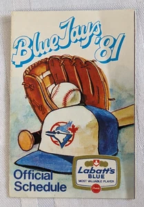 1981 TORONTO BLUE JAYS MLB BASEBALL SCHEDULE VINTAGE RETRO SPORTS MEMORABILIA - Picture 1 of 19