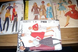 4 PATRONES DE VESTIDO VINTAGE McCALLS / SIMPLICITY MISS TALLA 8 - Imagen 1 de 1