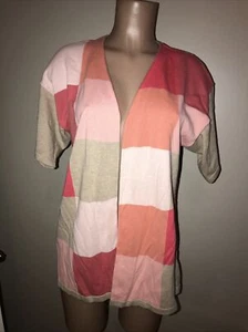Liz Claiborne offene Damen-Cardigan Größe M pirsichgeprüft kurzarm neu mit Etikett - Bild 1 von 3