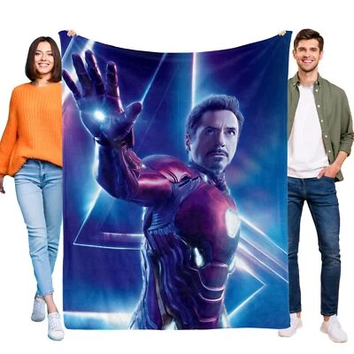 Iron Man Guardian Blanket: Cozy Bed & Sofa Companion,Gift for Boys & Girls Fans - Image 1 of 4