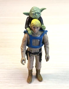 Vintage 1980 Star Wars Bespin Luke Skywalker + Yoda + Jedi training backpack Lot - Picture 1 of 5