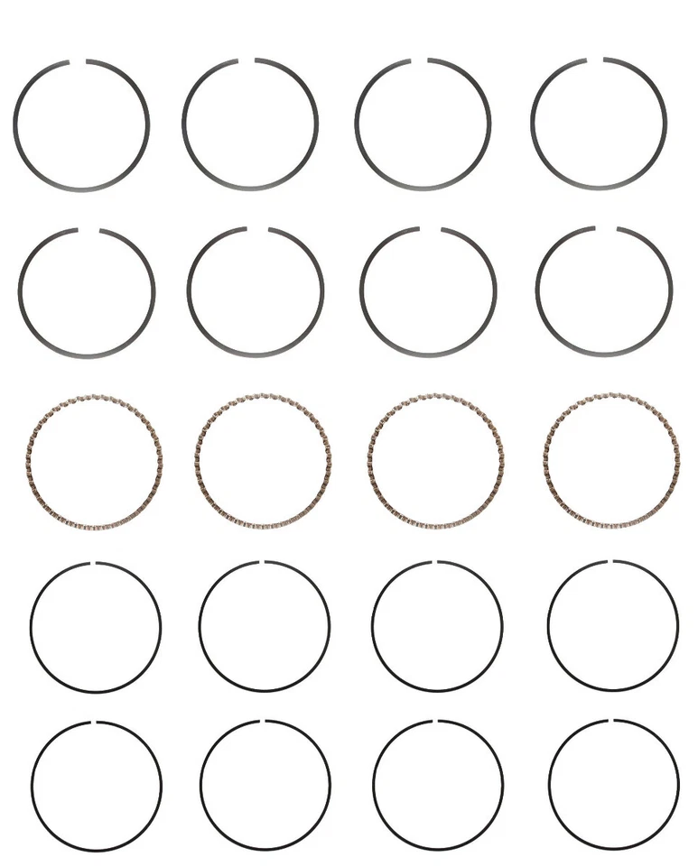 Juego de anillos de pistón EngineTech para 1 motor .50 mm .020 pulgadas de gran tamaño .50 mm .020 pulgadas Overs Foto 1 de 4