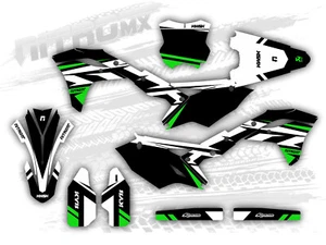 Kit de gráficos para calcomanías Kawasaki KX 250F KXF 250 KX250F 2017 2018 2019 2020 - Imagen 1 de 1