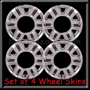 Ford F-250 Truck Chrome Wheel Skins Superduty Hubcaps 18" Wheel Covers 2017-2020 - Picture 1 of 3