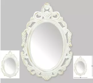 ESPEJO DE PARED BLANCO ANTIGUO *20"" x 23"" ** Nuevo en caja - Imagen 1 de 12