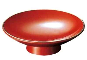 Sakazuki Japanese Sake Cup Traditional Vermilion Ancient Lacquer Style Gold Edge - Picture 1 of 3