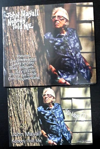 JOHN MAYALL - TARJETA DE ARTE FIRMADA AUTOGRAFIADA "NADIE ME DIJO" Y NUEVO CD SELLADO 2019 - Imagen 1 de 3