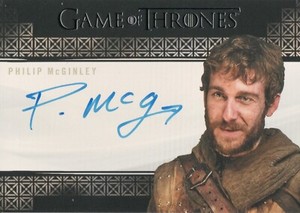Game of Thrones Complete Series, Philip McGinley (Anguy) Autograph Card
