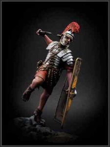 Unassembled Unpainted1/24 75mm Ancient Roman warrior with shield resin kits - Picture 1 of 4