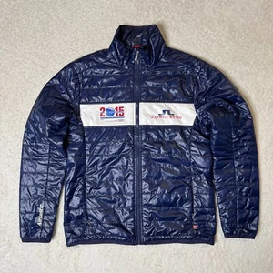 J Lindeberg Puffer Jacket Vail Uniform Liner 2015 World Alpine Ski Mens XL Blue - Picture 1 of 10