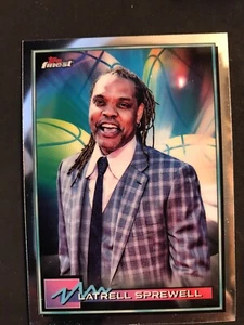 2021 Topps Finest Basketball #7 Latrell Sprewell - Picture 1 of 2