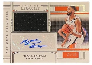 Parche automático Mikal Bridges 2020-21 National Treasures Lasting Legacies/99 soles - Imagen 1 de 2