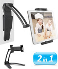 Kitchen Cabinet Tablet Holder, 2 in 1 Wall Mount Desktop Stand for Ipad 1
