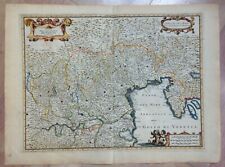 ITALY VENISE c. 1654 NICOLAS SANSON UNUSUAL LARGE ANTIQUE MAP IN COLORS