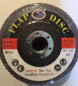 115mm/4.5'' Flap Wheels Grinding Sanding Discs 60 Grit Angle Grinder 1 PEICE - Picture 1 of 4