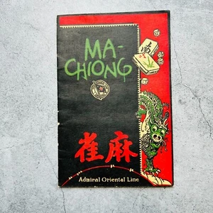 Folleto Ma-Chiong Admiral Oriental Line Once Días Seattle to the Orient - Imagen 1 de 7