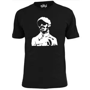 Mens Stevie Wonder Stencil T Shirt Motown Soul - Picture 1 of 3