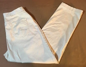 Pantalone donna jeans beige firmato Jones New York taglia 6 L 26 S9 - Foto 1 di 9