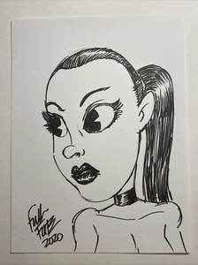 Cómics de terror fatales sexy de súcubo dibujo artístico original de Frank Forte - Imagen 1 de 1