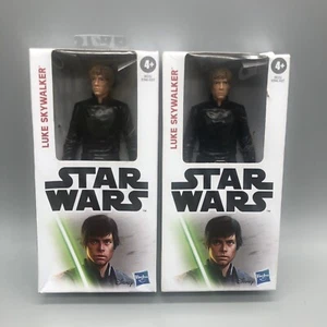 2 Star Wars Action Figures 6 inch Luke Skywalker Hasbro Disney 2021 Collectible - Picture 1 of 8