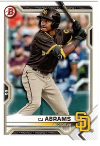 CJ Abrams San Diego Padres 2021 Bowman Draft - Imagen 1 de 2