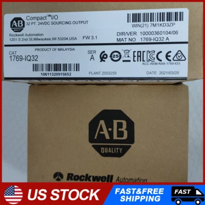 AB 1769-IQ32 SER A CompactLogix 24VDC Input Module New Factory Sealed TX Stock - Image 1 of 4