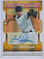 2014 Elite Extra Edition Status Gold 1/5 Jared Robinson Auto Cleveland Rookie
