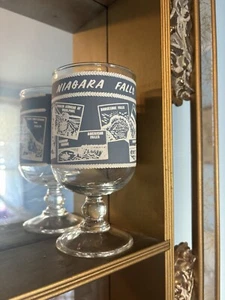 Vintage Niagara Falls Midcentury Souvenir Goblet - Picture 1 of 3