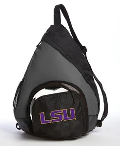 LSU Tigers Sling Backpack LSU Bag with Soccer Ball or Volleyball Bag Sports Gear - Picture 1 of 6