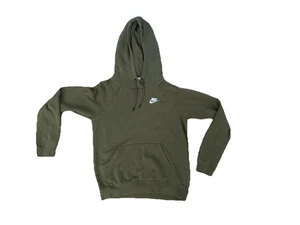 Sudadera con capucha verde militar Nike Swoosh XS para mujer - Imagen 1 de 3