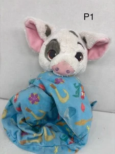 Disney Parks Babies Moana Baby Pua Pig Pouch Swaddle Blanket Plush Stuffed 10in - Picture 1 of 7