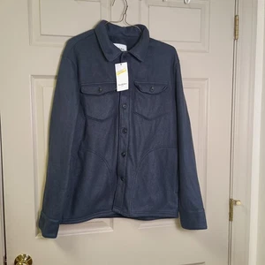 Goodfellow & Co. Herren Basic Knopfleiste Jacke Größe Small Blau Neu mit Etikett - Bild 1 von 5