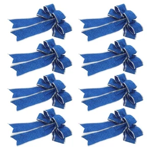  8 Stück Schleife Deko Weihnachten Hängegirlande Dekoration Party Deko - Bild 1 von 17