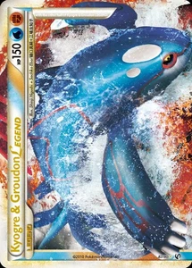 Pokemon Kyogre & Groudon LEGEND (87/105) Undaunted LP HOLO - Picture 1 of 1