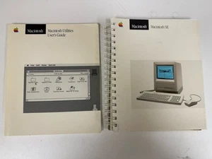 Macintosh SE user guide spiral reference book + Mac Utility Guide - Apple - 1987 - Bild 1 von 4