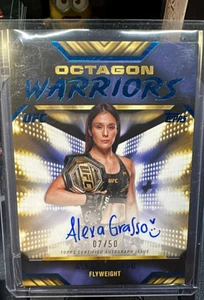 2024 Topps Knockout UFC Alexa Grasso Octagon Warriors Auto /50 #OWA-AGO - Imagen 1 de 2